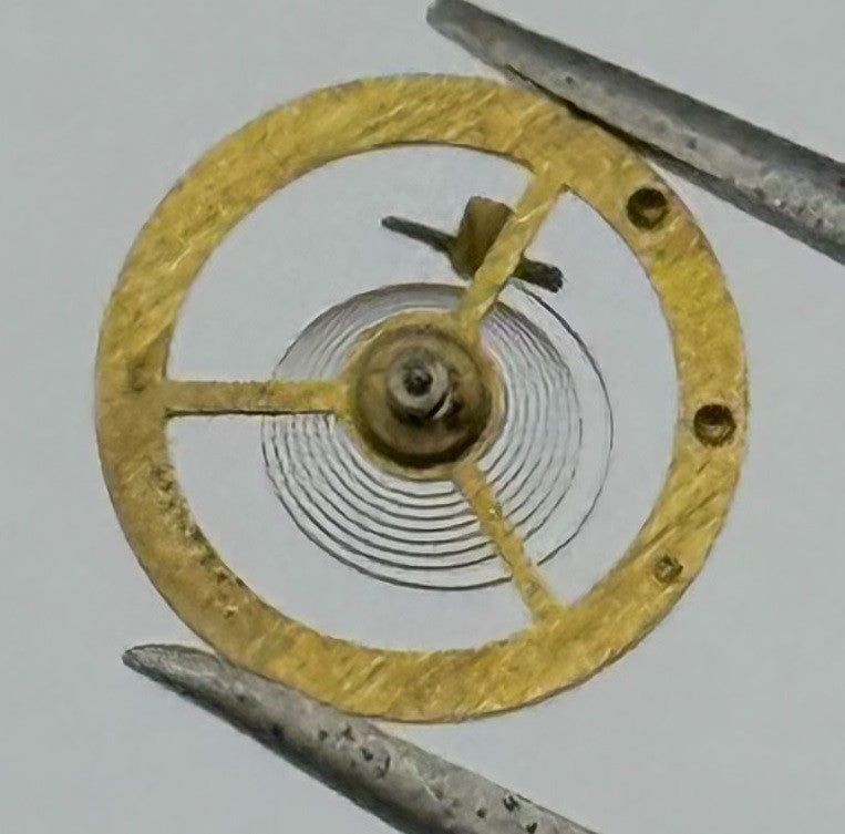 AS 1037 Balance Wheel Complete And Spring 5¼''' Watch Movement Parts NOS