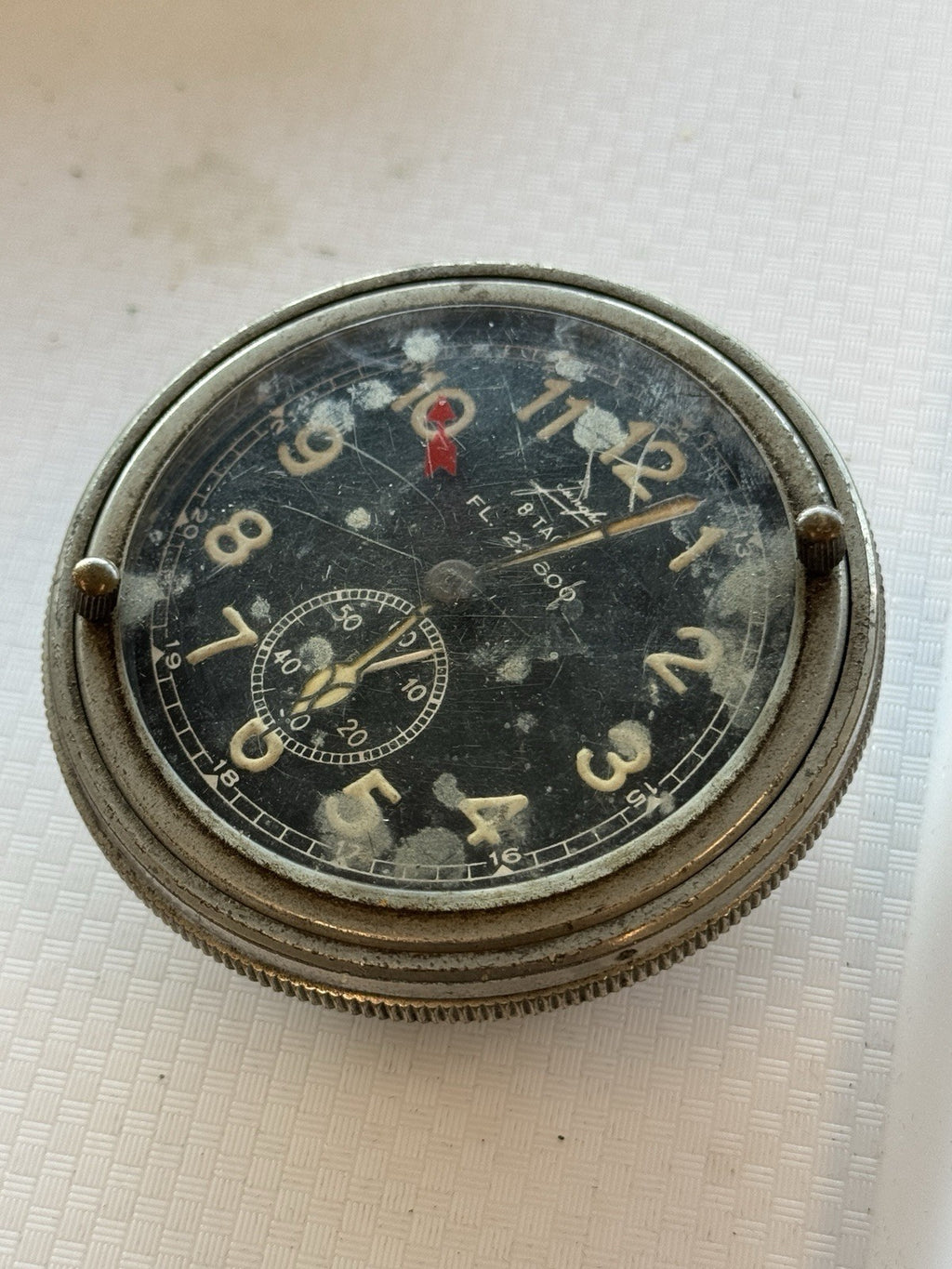 WW2 Junghans Luftwaffe Cockpit Clock 8 Tage FL 22600 German Aircraft Very Rare