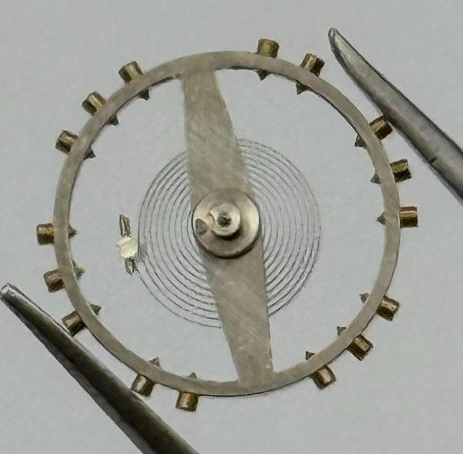 AS 1336 Balance Wheel Complete And Spring 11½''' Watch Movement Parts NOS