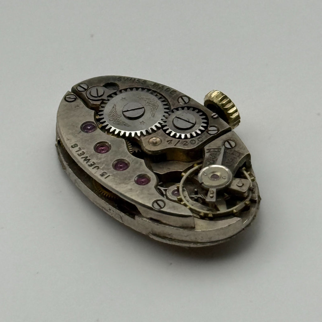 Moise Dreyfuss (M.D.) Watch Movement Rotary 7/200 15 Jewels Parts Repair 13.6mm