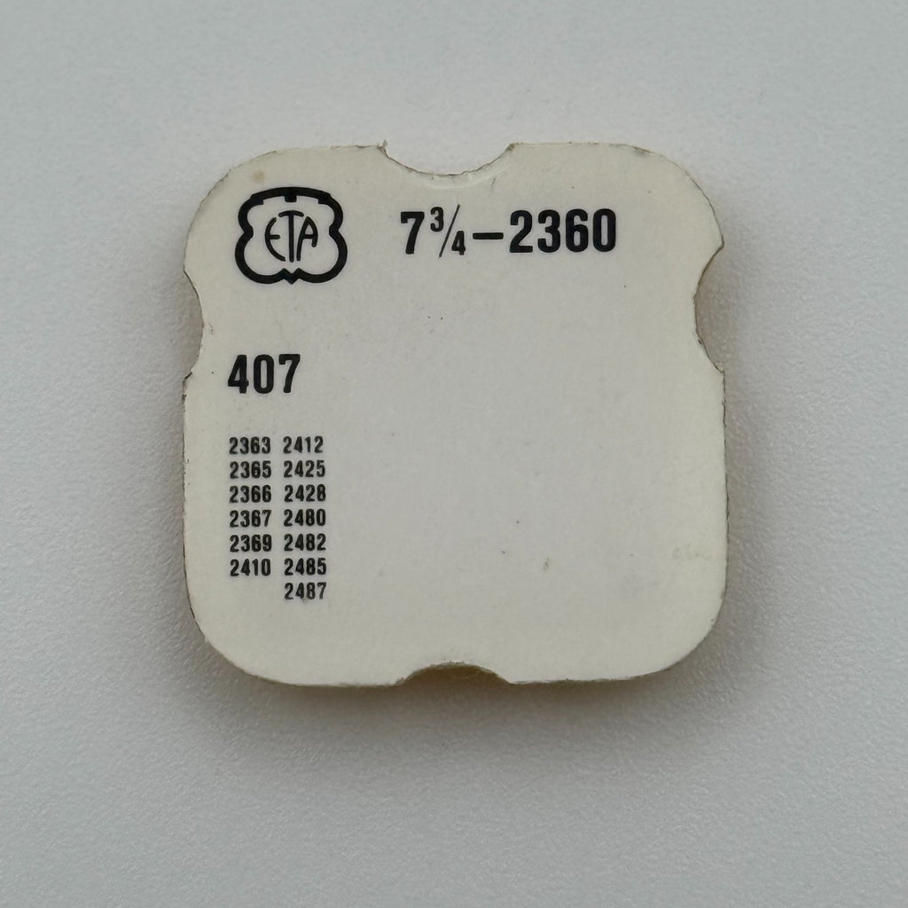 ETA 2360 Clutch Wheel - 7 3/4 - 407 - New Old Stock - Watch Parts