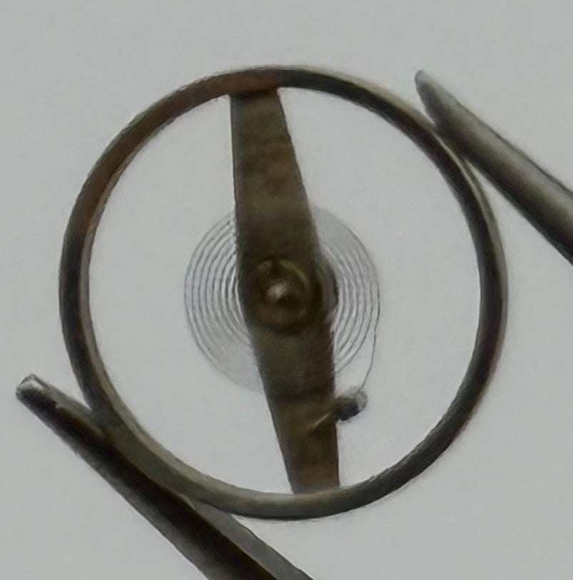 Amida 580 585 Balance Wheel Complete And Spring 1389 Watch Movement Parts NOS