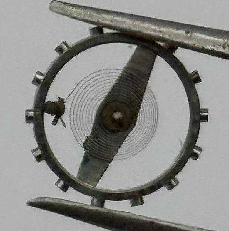 Lanco 576 Balance Wheel Complete And Spring 5’’’ 648 Watch Movement Parts NOS