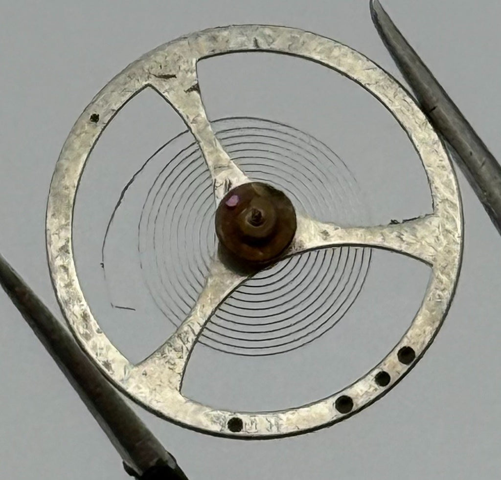 UTI 8 R 250 P Balance Wheel Complete And Spring Watch Movement Parts NOS
