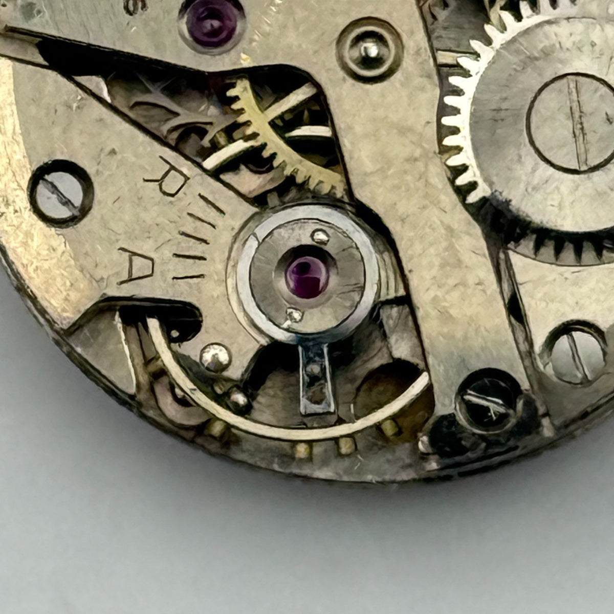 Unidentified Watch Movement Arnex 15 Jewels Swiss Manual Wind Parts 19.6mm