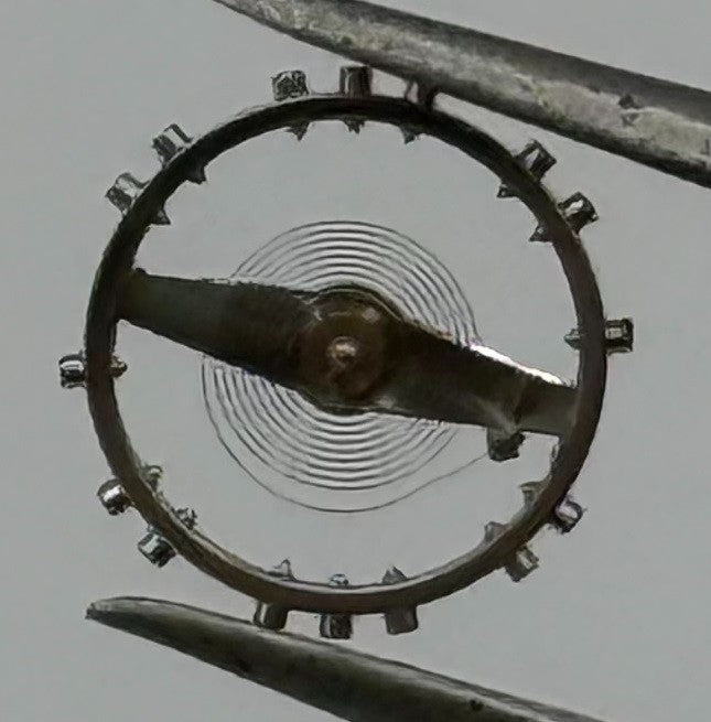 ETA 2410 Balance Wheel Complete And Spring 6¾’’’ 1059 M Watch Movement Parts NOS