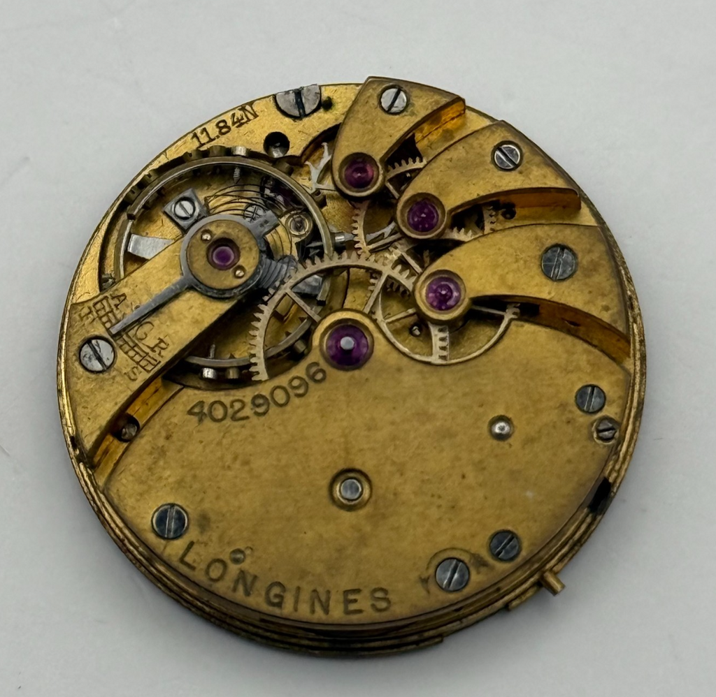 Longines 11.84N Watch Movement - For Parts / Repair - 25.4mm
