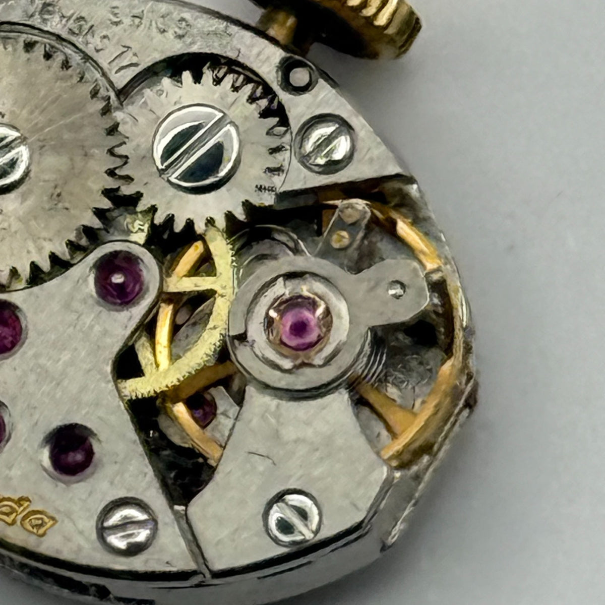 FEF 6630 Watch Movement Nivada 17 Jewels Swiss Manual Wind Parts Repair 13mm