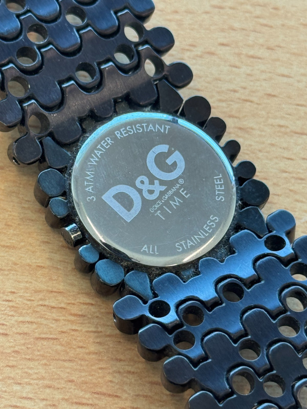 D&G Ladies Watch Risky Black Rhinestones Working Dolce & Gabbana DW0245 32mm