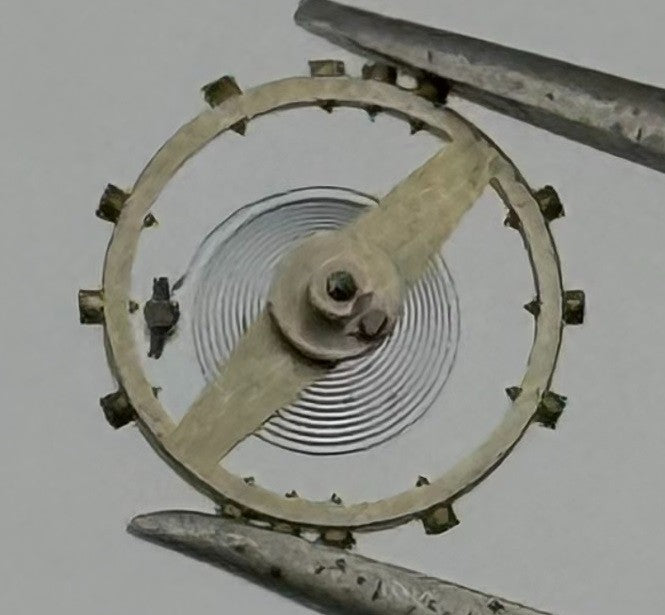 Peseux 100 Balance Wheel Complete And Spring 5¼’’’ 275 Watch Movement Parts NOS