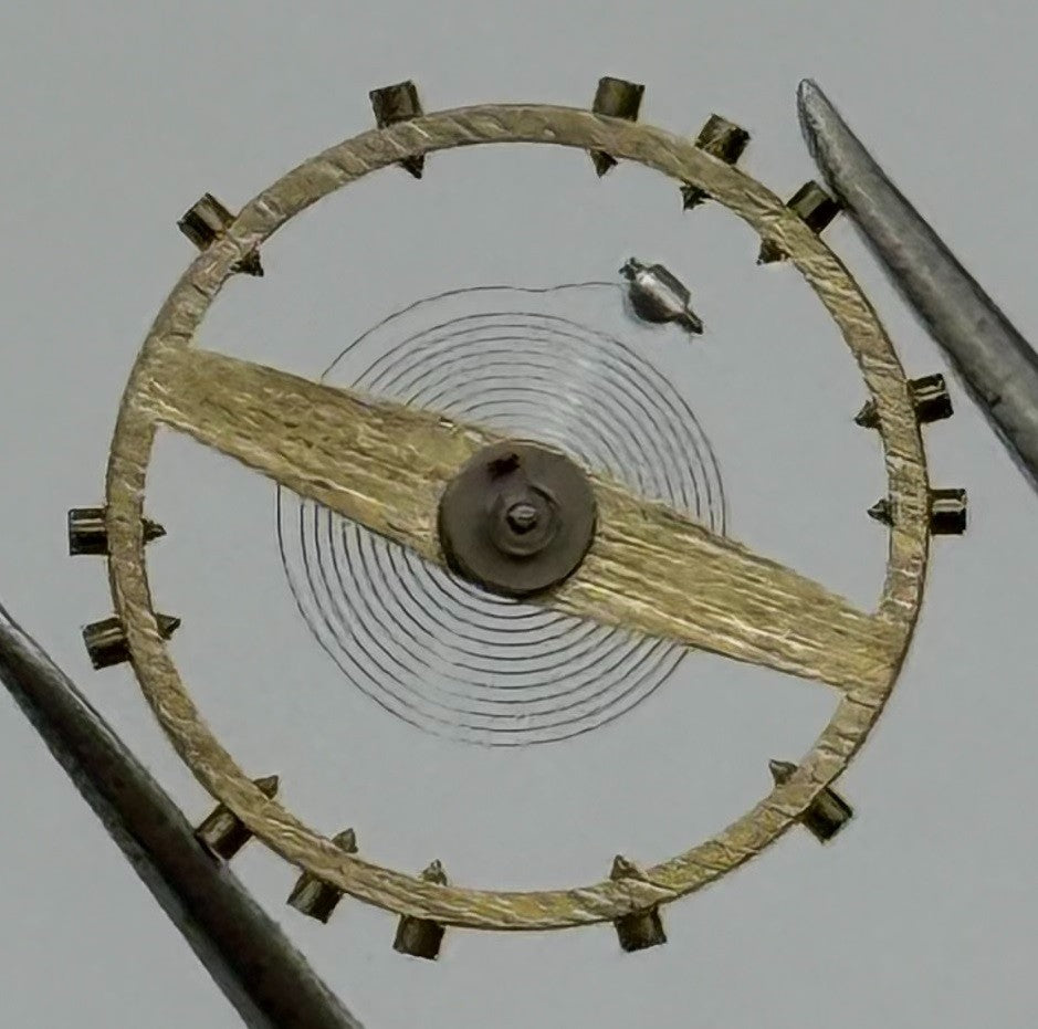 Felsa 4000 Balance Wheel Complete And Spring Renata 965 Watch Movement Parts NOS