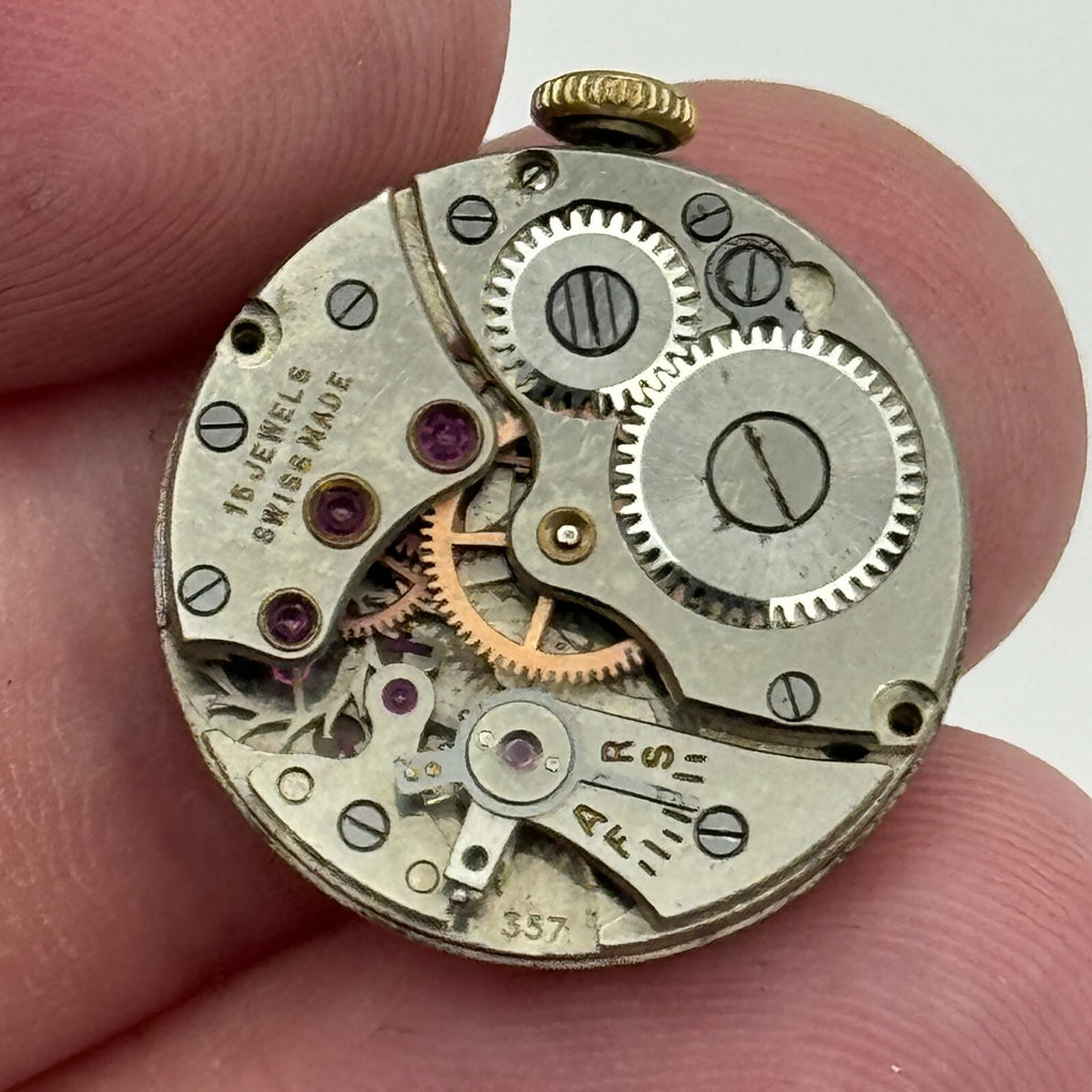 Cal 357 Watch Movement - H Samuel Acme Lever - For Parts / Repair - 19.7mm