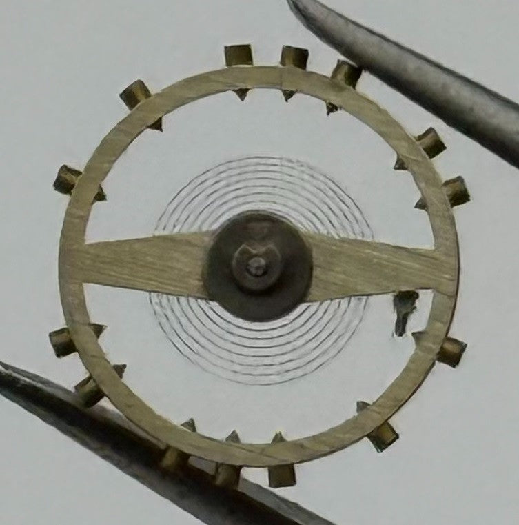 Osco 70 Balance Wheel Complete And Spring 5¼’’ Progress Watch Movement Parts NOS