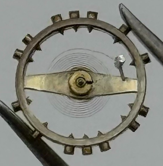 AS 1234 Balance Wheel Complete And Spring 5’’’ 544 M Watch Movement Parts NOS