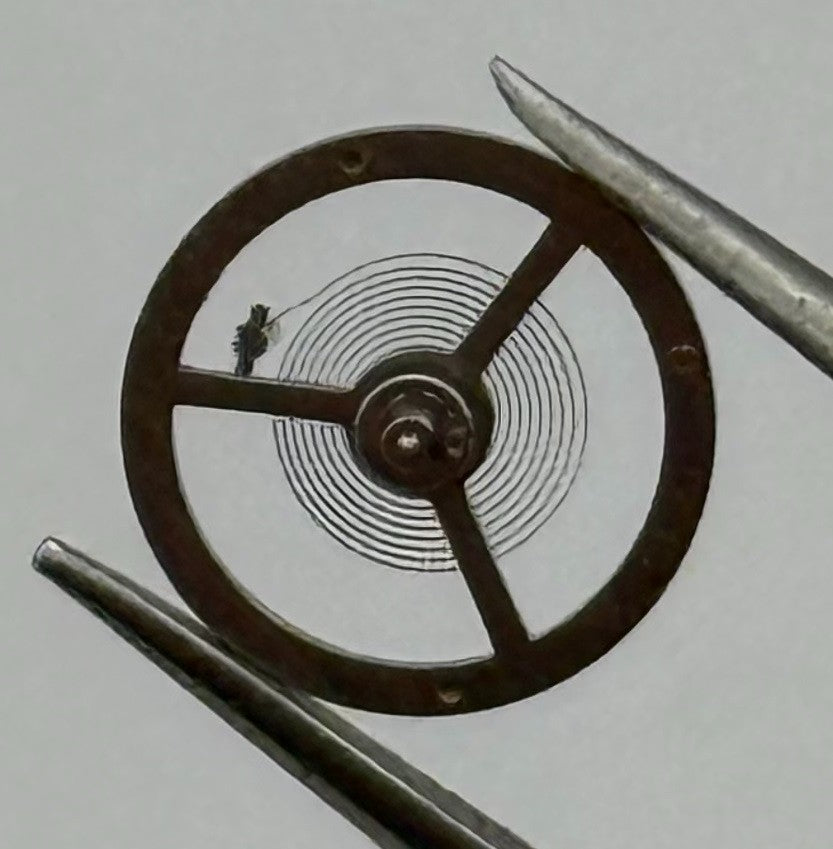 EB 1297 Balance Wheel Complete And Spring 5¼’’’ 201 Watch Movement Parts NOS