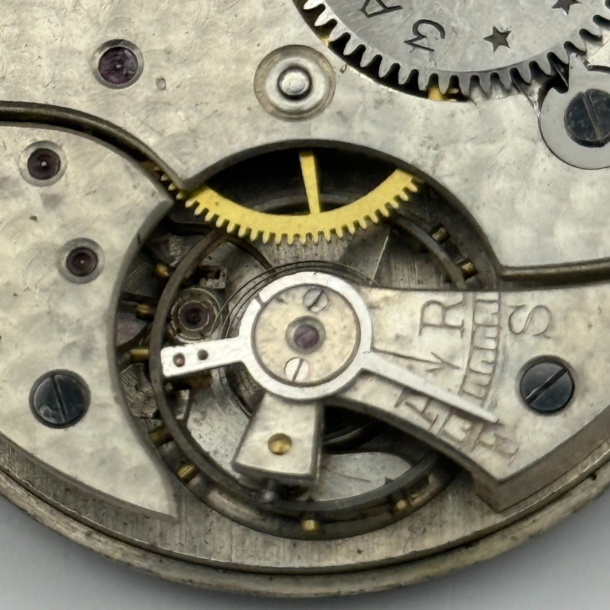Hunter Pocket Watch Movement 15 Jewels Sub Seconds 3 Adj Swiss Parts 40.2mm