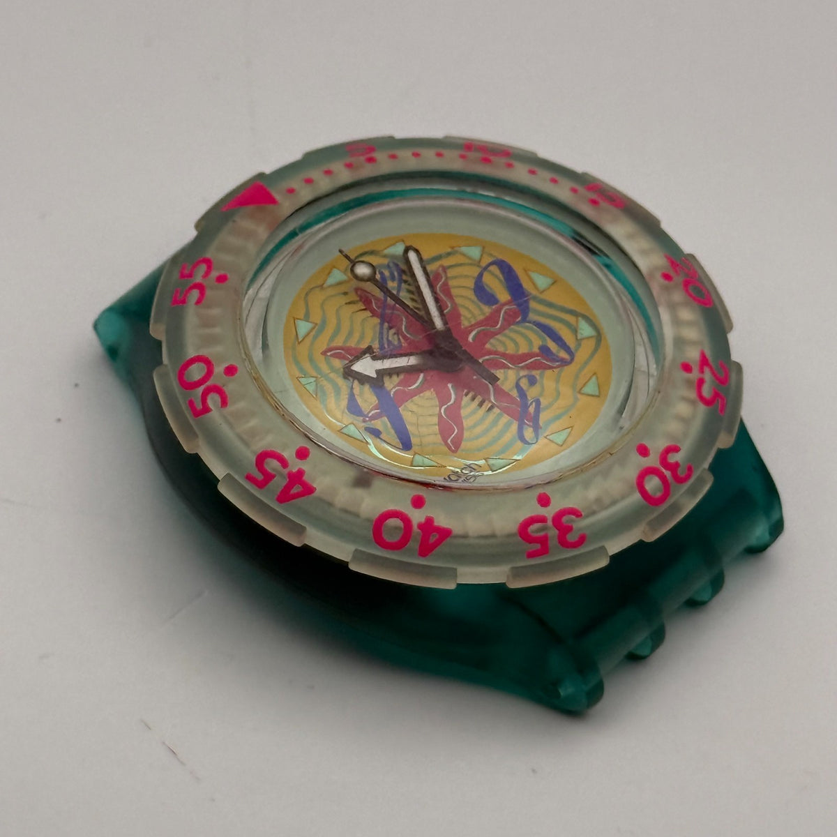 Vintage Swatch Scuba 200 Watch SDN108 Sea Floor 1994 ETA Quartz Swiss 40mm Parts