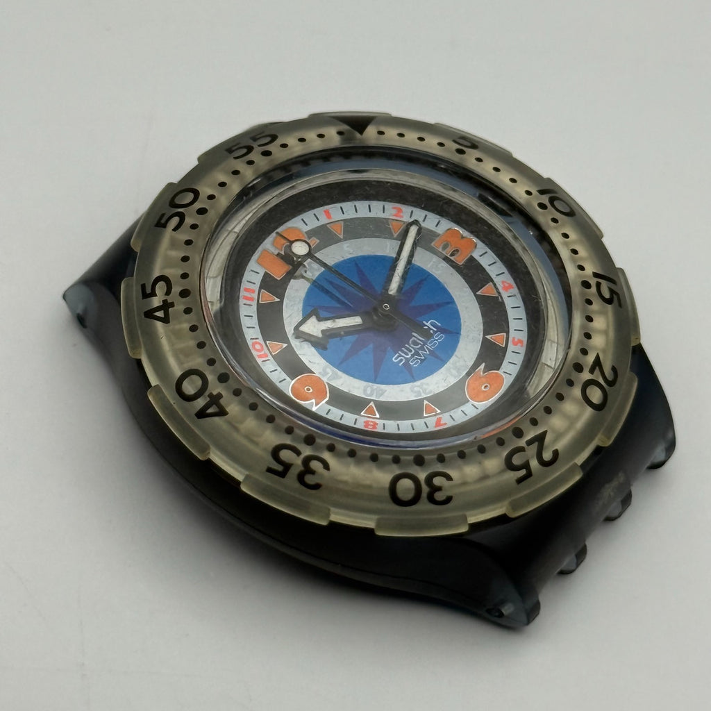 Vintage Swatch Scuba 200 Watch SDM100/1 Black Gondola 1994 40mm Parts Repair