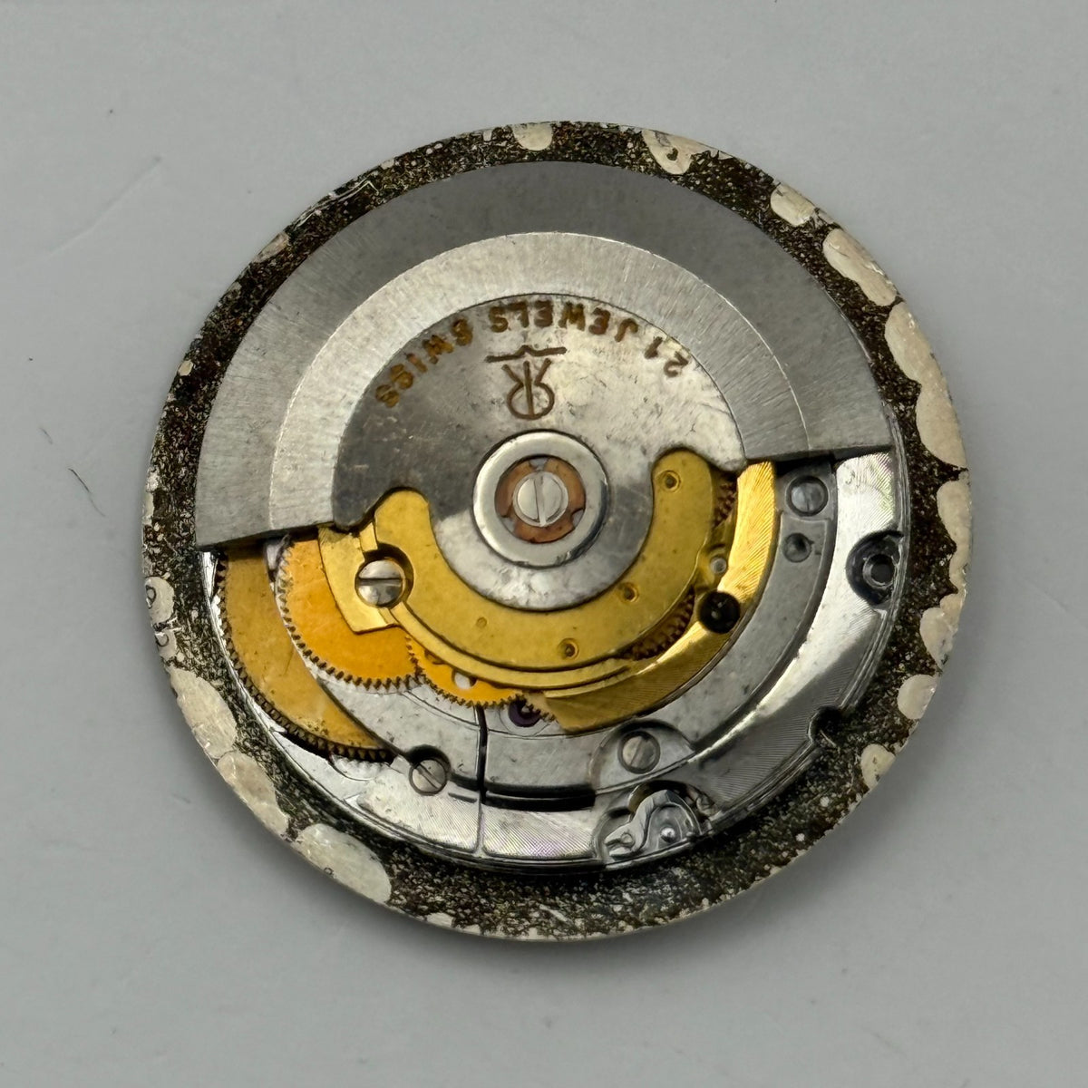 MSR S76/28 Watch Movement Garrard Date 21 Jewels Swiss Automatic Parts 25.9mm