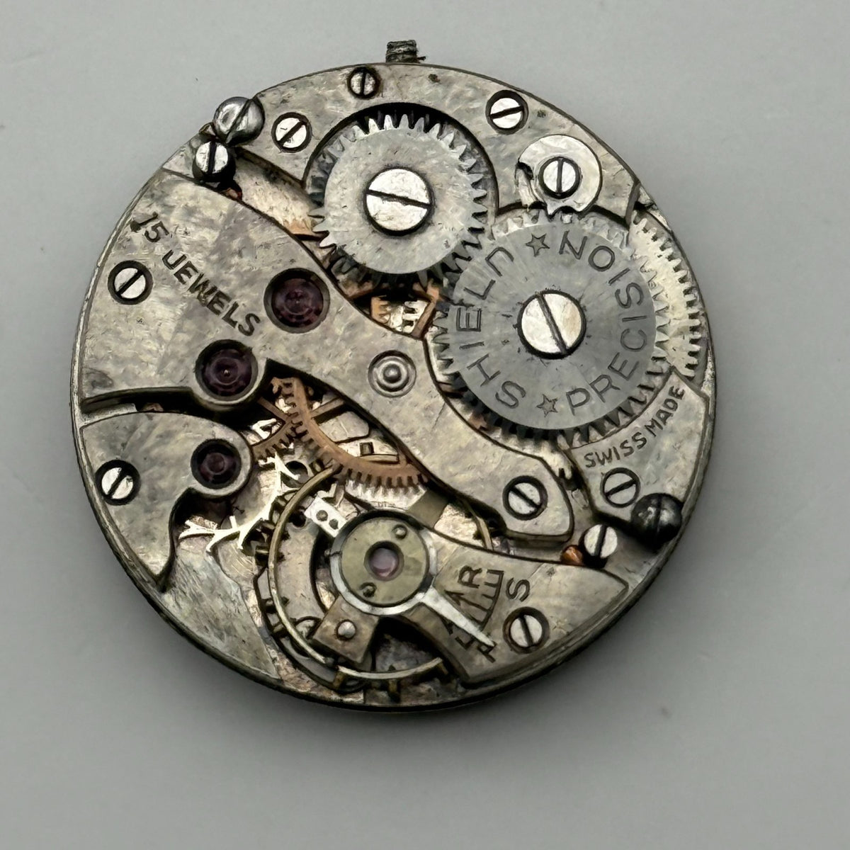 Maru Watch Movement Shield Precision 15 Jewels Swiss Manual Wind Parts 23.2mm