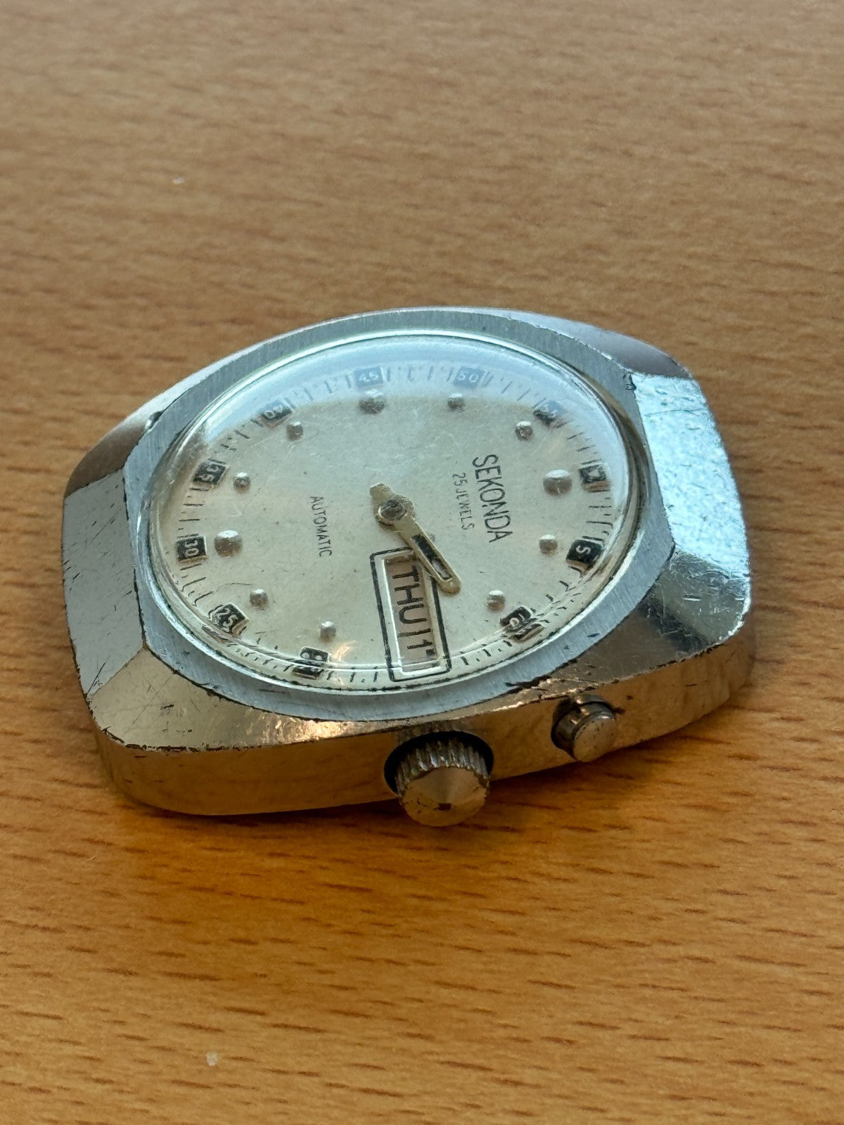 Sekonda Day Date Automatic Men's Watch - Soviet Slava S2427 - Running / Spares