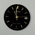 Lorus VX82-B184 Watch Dial Black Vintage Spare Parts Repair 19.9mm