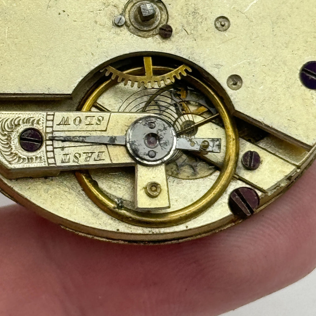 Nordmann Geneve Antique Key Wound Pocket Watch Movement Parts Repair 40.7mm
