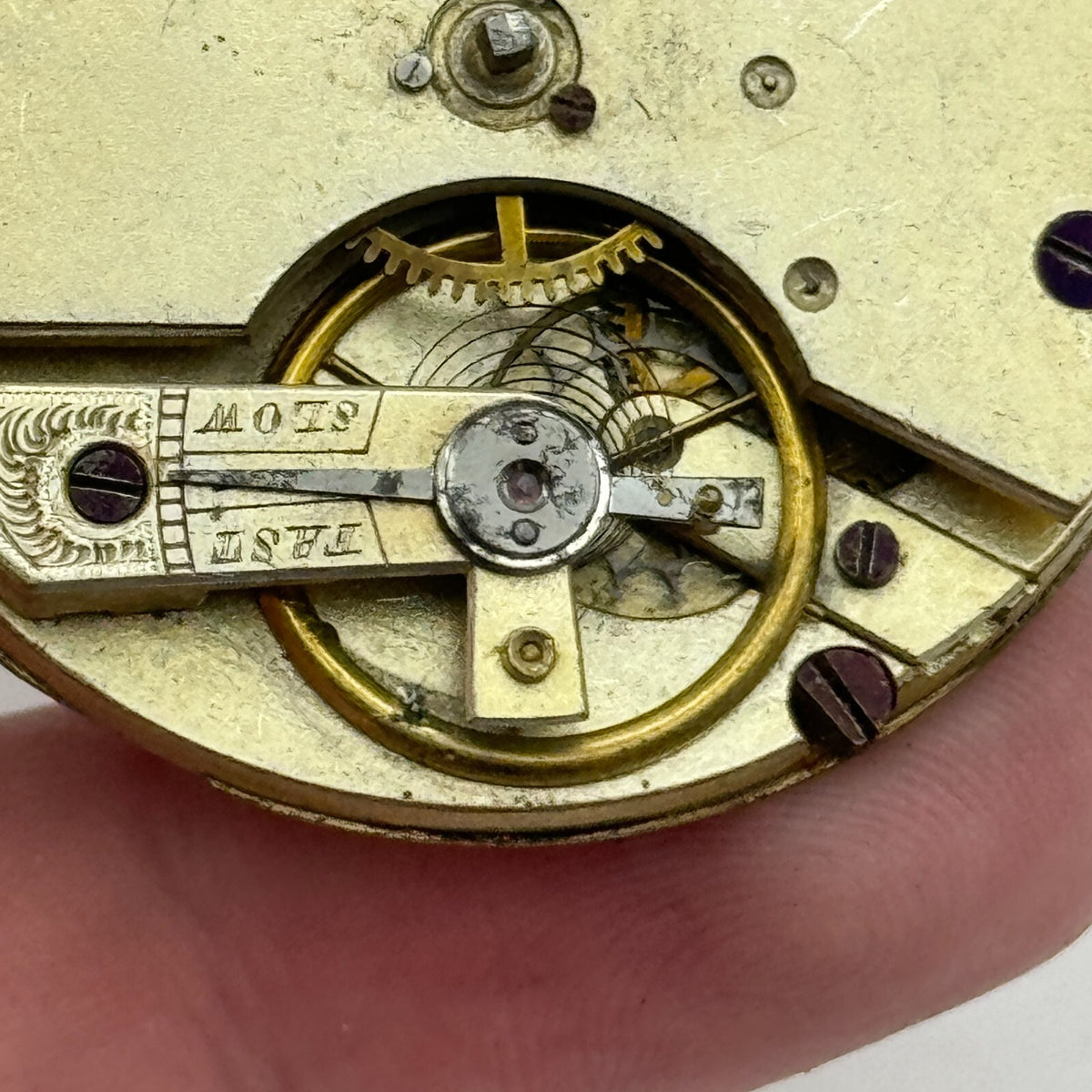 Nordmann Geneve Antique Key Wound Pocket Watch Movement Parts Repair 40.7mm
