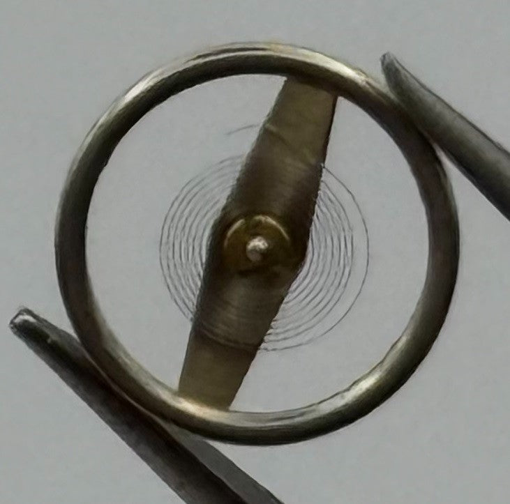 RL 8013 Balance Wheel Complete And Spring 8¾''' 1458 Watch Movement Parts NOS