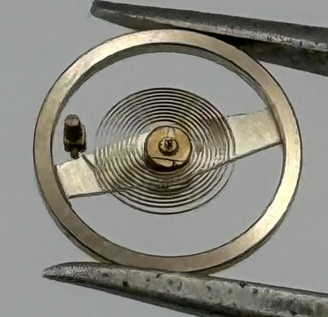 Brac 2051 Balance Wheel Complete And Spring 5¼’’’ 39 M Watch Movement Parts NOS