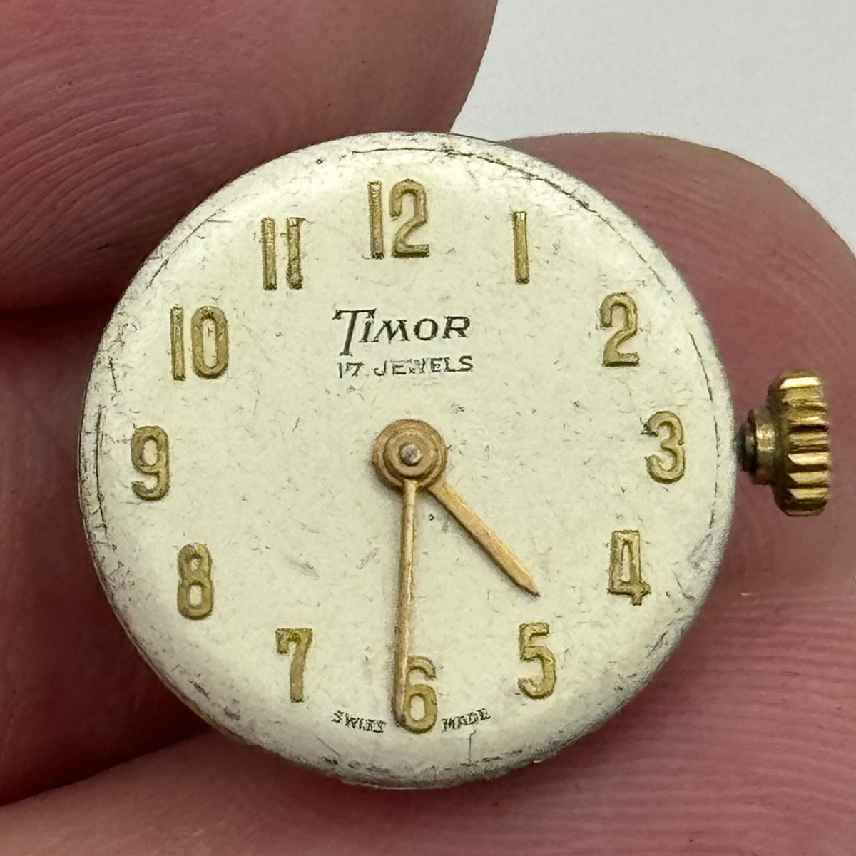 Felsa F 4022 Watch Movement Timor Ladies Manual Wind Swiss Vintage Parts 17.5mm
