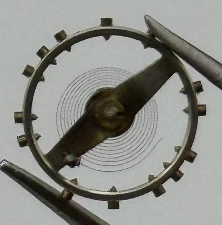 HP 63 Balance Wheel Complete And Spring 9¾’’’ Watch Movement Parts Vintage NOS