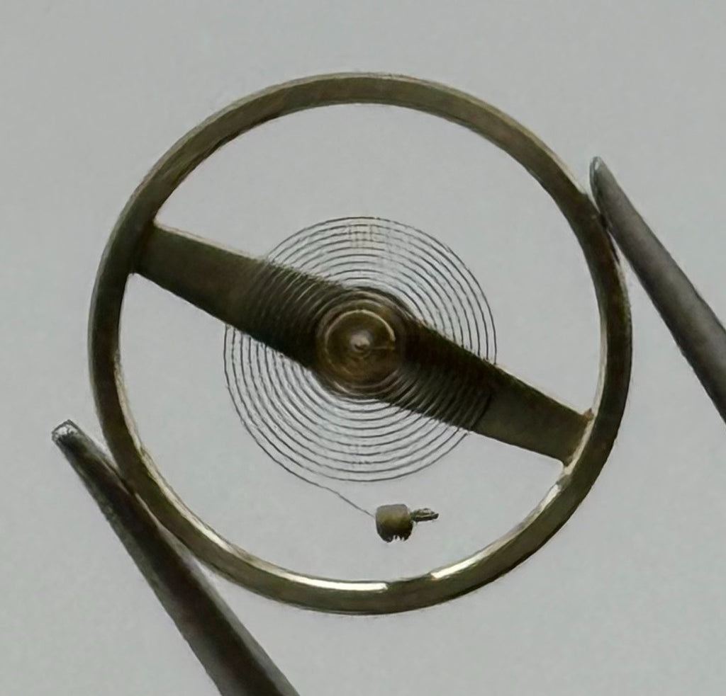 Oris 461 Balance Wheel Complete And Spring 10½’’’ 381 Watch Movement Parts NOS