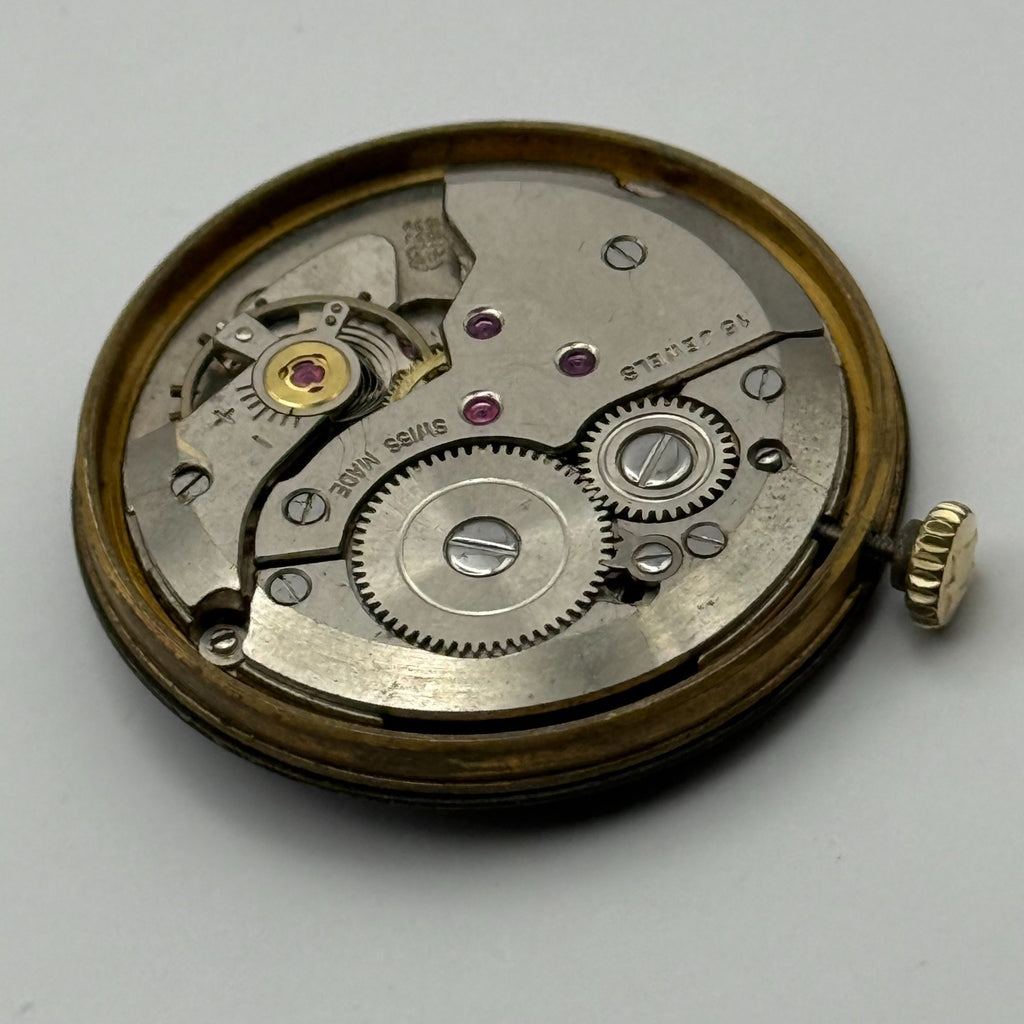 AS 1538 1539 Watch Movement A. Schild Avia Swiss 15Jewels Manual Wind Parts 26mm