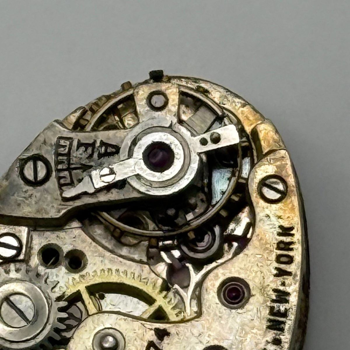 Gothic Jar-Proof Watch Movement New York American Ladies 15 Jewels Parts 14.8mm