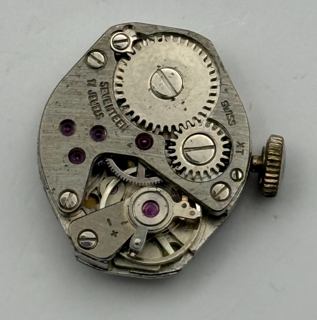 FHF ST 69-21 Watch Movement Ingersoll 17 Jewels Lever Manual Wind Parts 17.7mm