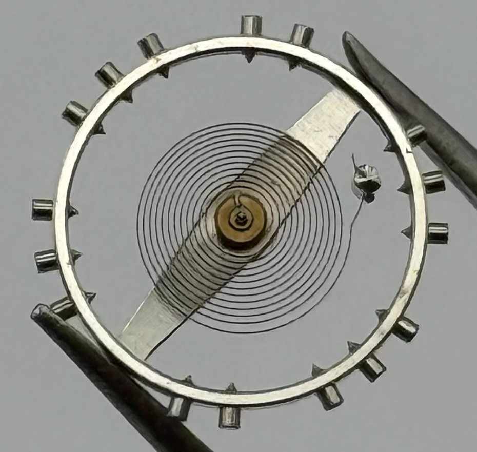 Felsa 4000 4010 Balance Wheel Complete And Spring 1436 Watch Movement Parts NOS