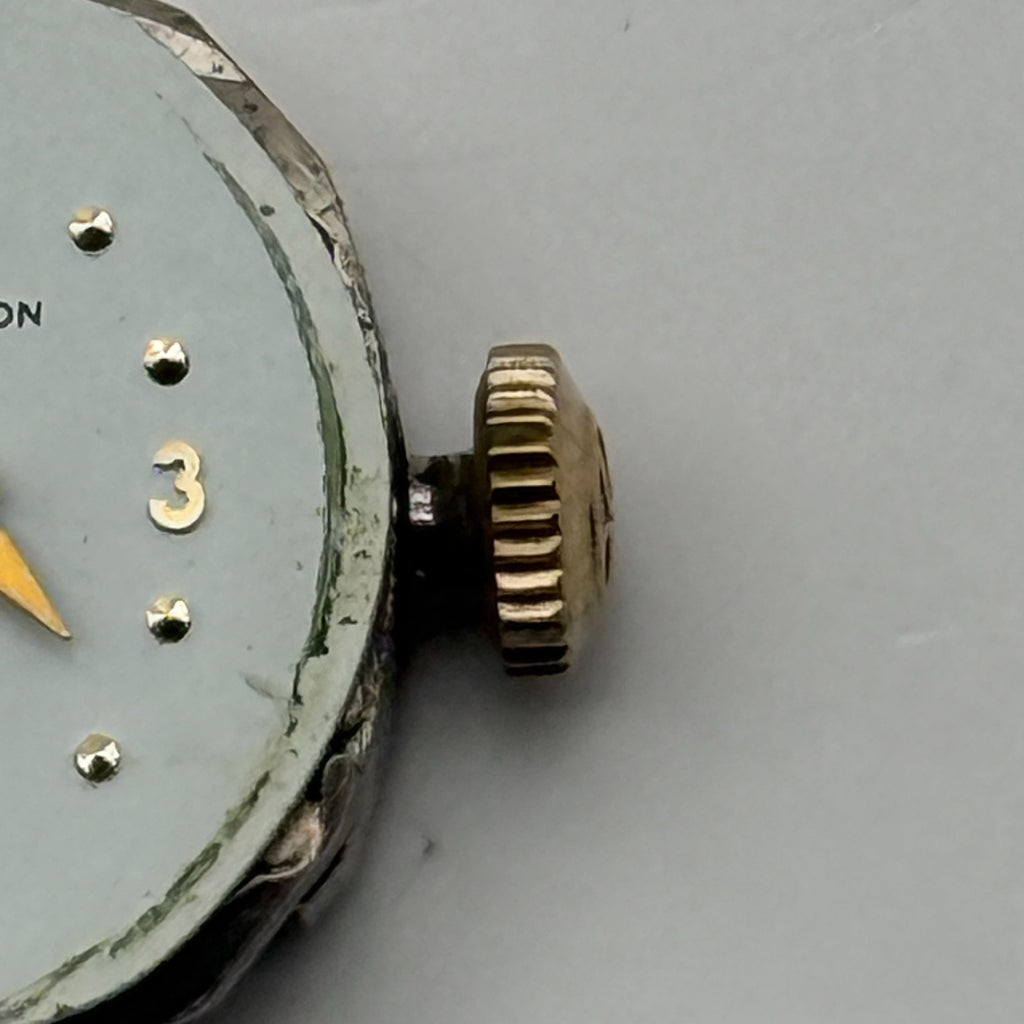 Hamilton 761 Watch Movement Running USA 22J Original Crown For Parts Repair 13mm