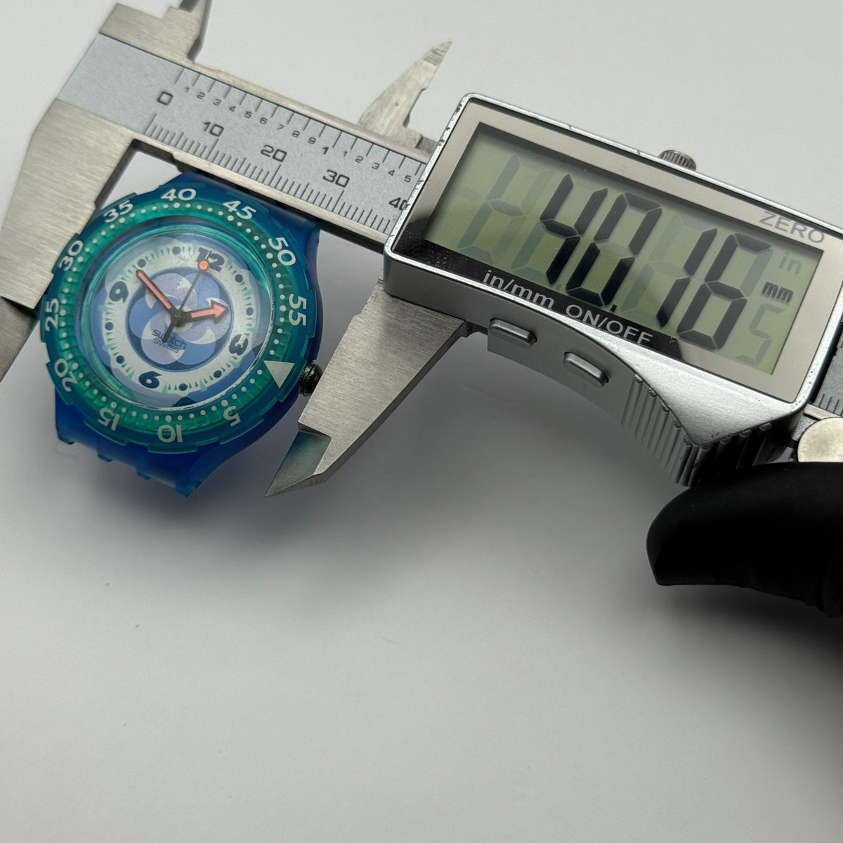 Vintage Swatch Scuba 200 Watch SDN110 Pacific Beach 1994 ETA Quartz 40mm Parts 