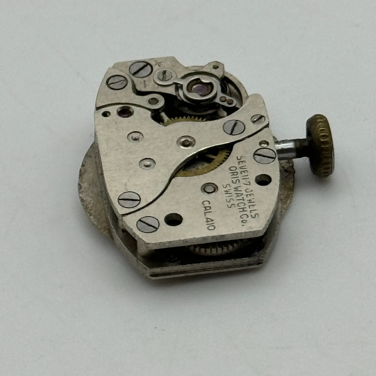 Oris Cal 410 Watch Movement Ladies Manual Wind Swiss Vintage Parts Repair 12.9mm