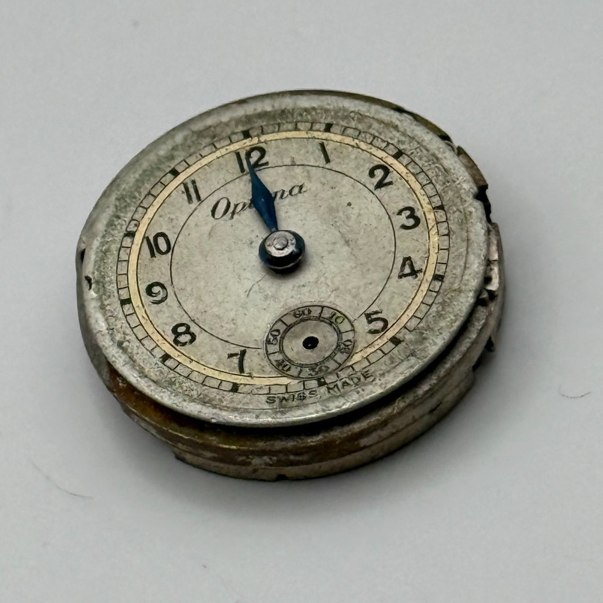 Optima Watch Movement 15 Jewels Swiss Subseconds Manual Wind Parts Repair 19.6mm