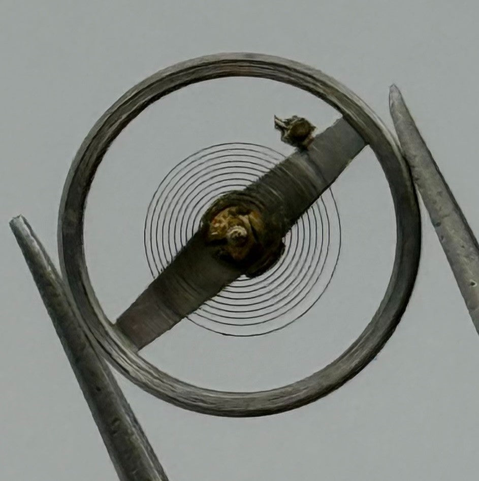 EB 1229 Spec Balance Wheel Complete And Spring Watch Movement Parts NOS