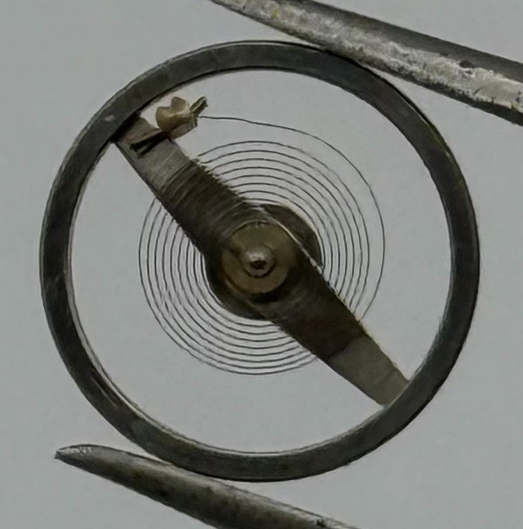 Oris 531 Balance Wheel Complete And Spring Renata 778 M Watch Movement Parts NOS