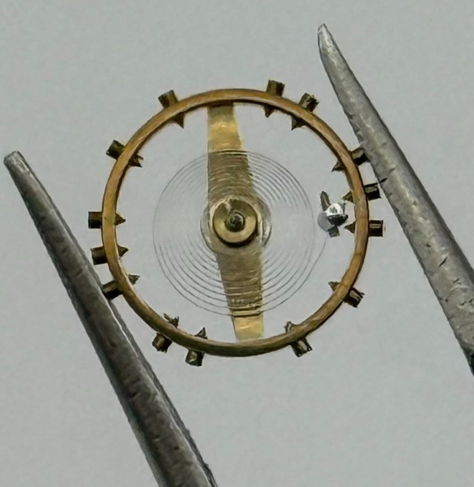 Peseux 60 Balance Wheel Complete And Spring 8¾’’’ 274 Watch Movement Parts NOS