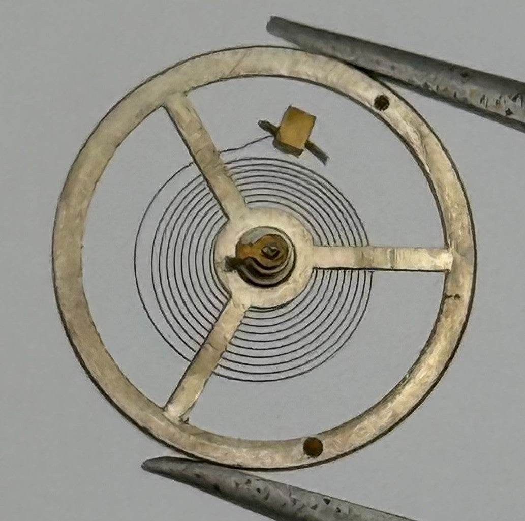 Oris Balance Wheel Complete And Spring Watch Movement Parts Vintage NOS