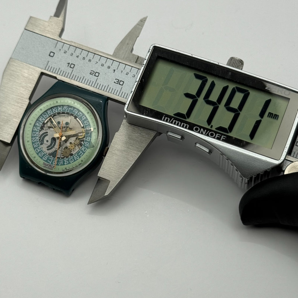 Vintage Swatch Gents Watch GG403 Steel Lite 1991 ETA Quartz Swiss 33mm Parts 