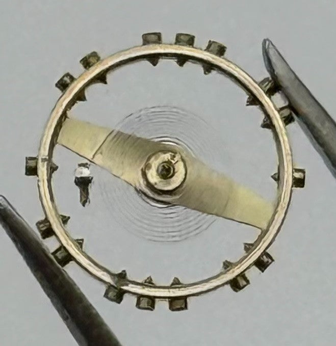 AV 39 391 Balance Wheel Complete And Spring 721 N 7¾''' Watch Movement Parts NOS