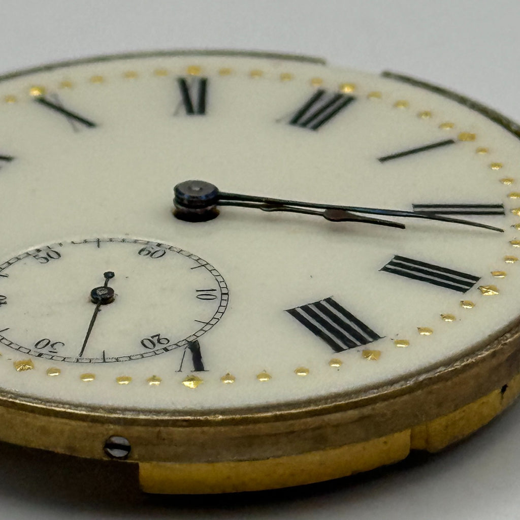 High Grade Pocket Watch Movement Running Hunter Antique Parts 36.2mm