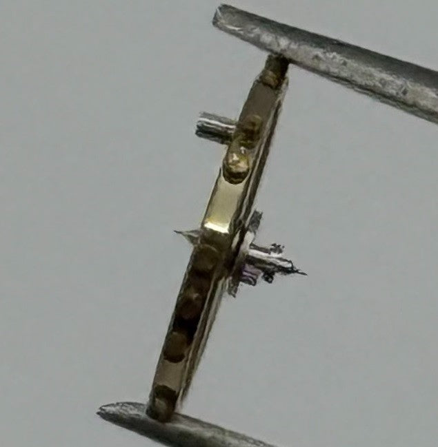 ETA 2412 Balance Wheel Complete And Spring 6¾’’’ 1257 M Watch Movement Parts NOS