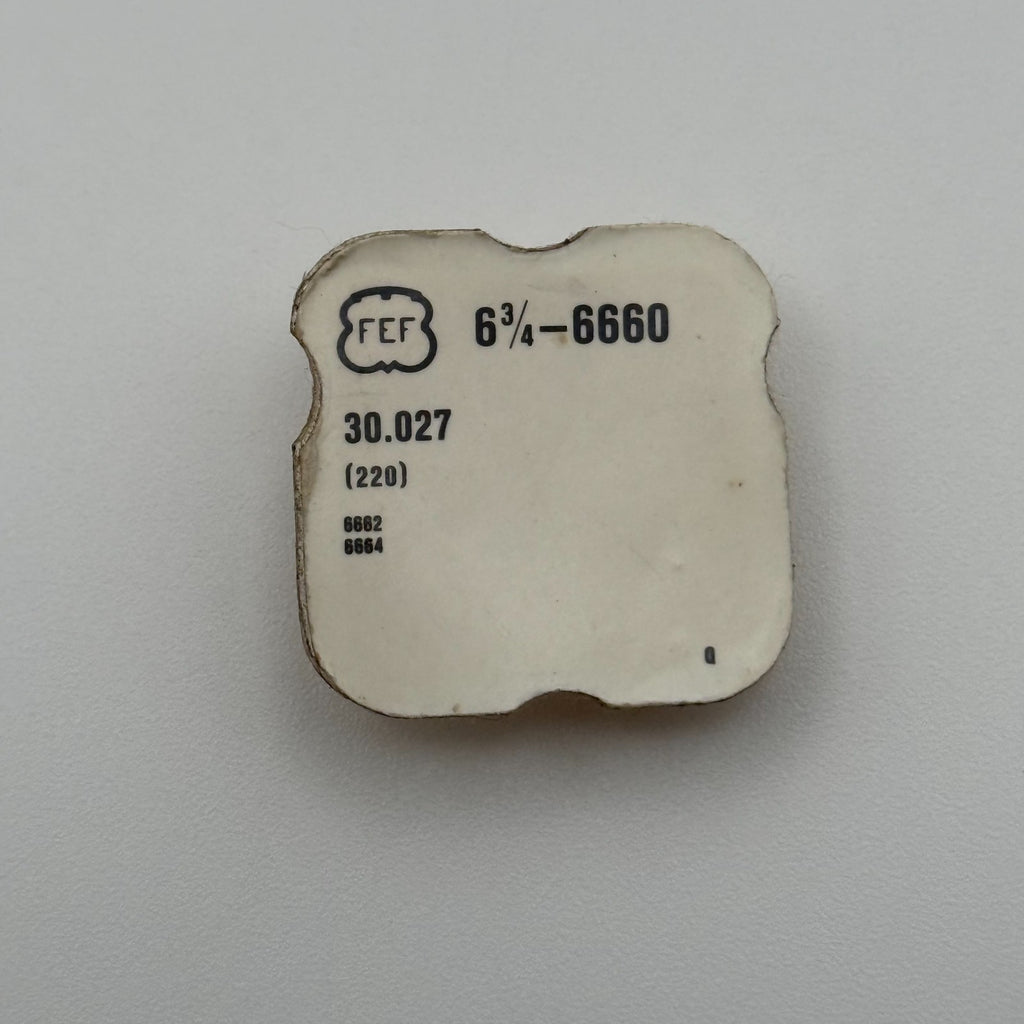 FEF 6660 Fourth Wheel No Second - 6 3/4 - 220 - New Old Stock - Watch Parts